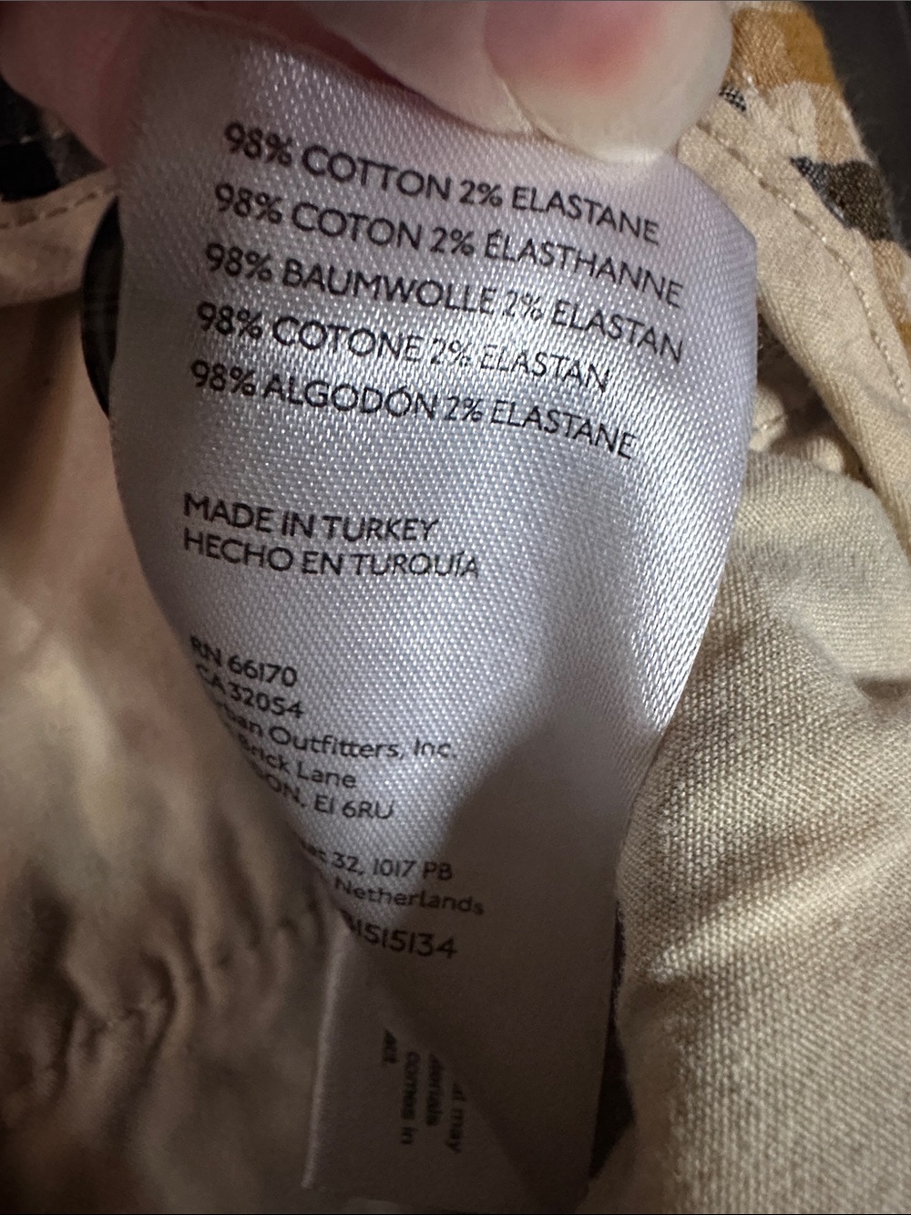 Maeve Checked Chinos in Mustard and Black - Picture 12 of 13